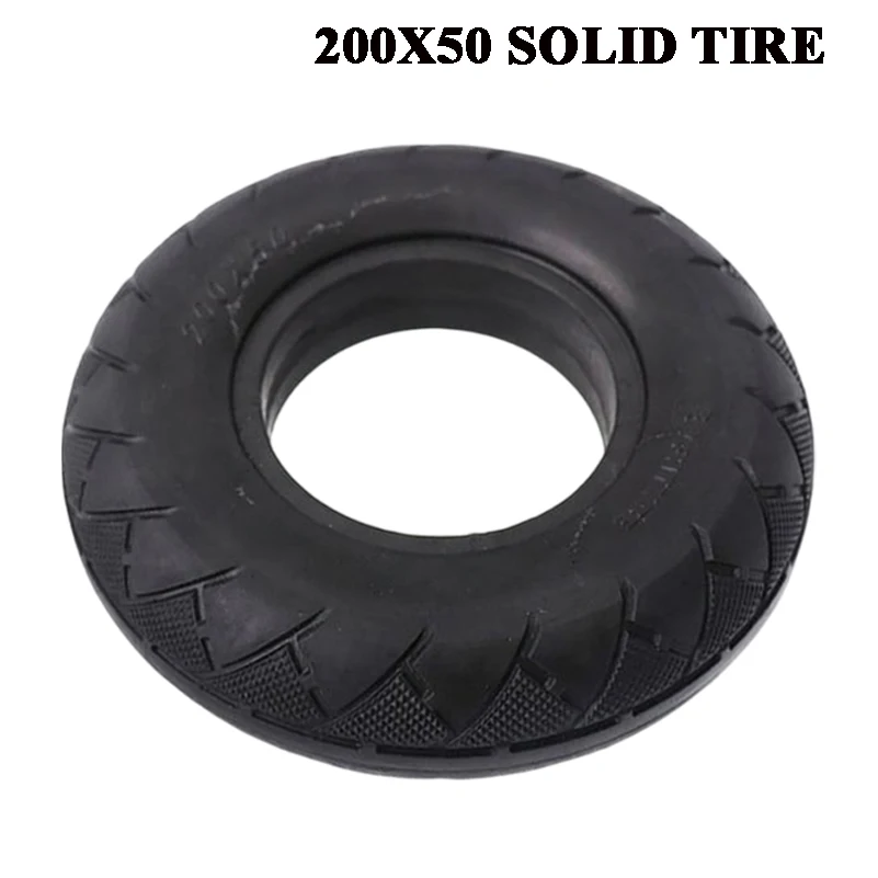 8 Inch Electric Scooter Solid Tire 200X50 Rubber High Elasticity E-Scooter Replacement Tyre Parts Outdoor Cycling Accessories