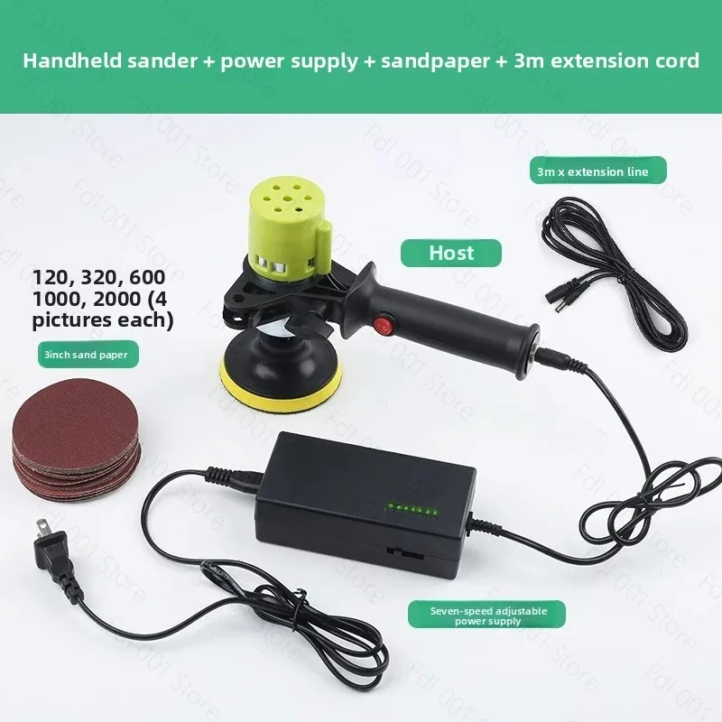 2 Inch Electric Suction Sander 3 Inch Handheld Dry Sander for Wall Polishing Putty
