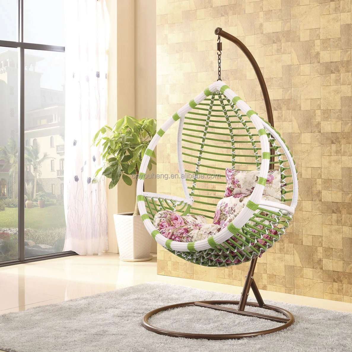 

Luxury Toddler Garden Swinging Bedroom Indoor or Outdoor Swing Egg Patio Double Size Swing Chair Hanging