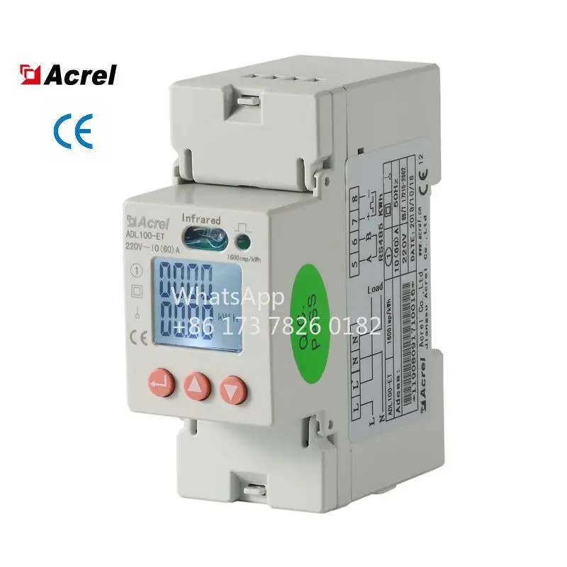 Acrel DDSD1352-C Energy Counter Single Phase Smart Meter with 100A Open CT and RS485 220V AC