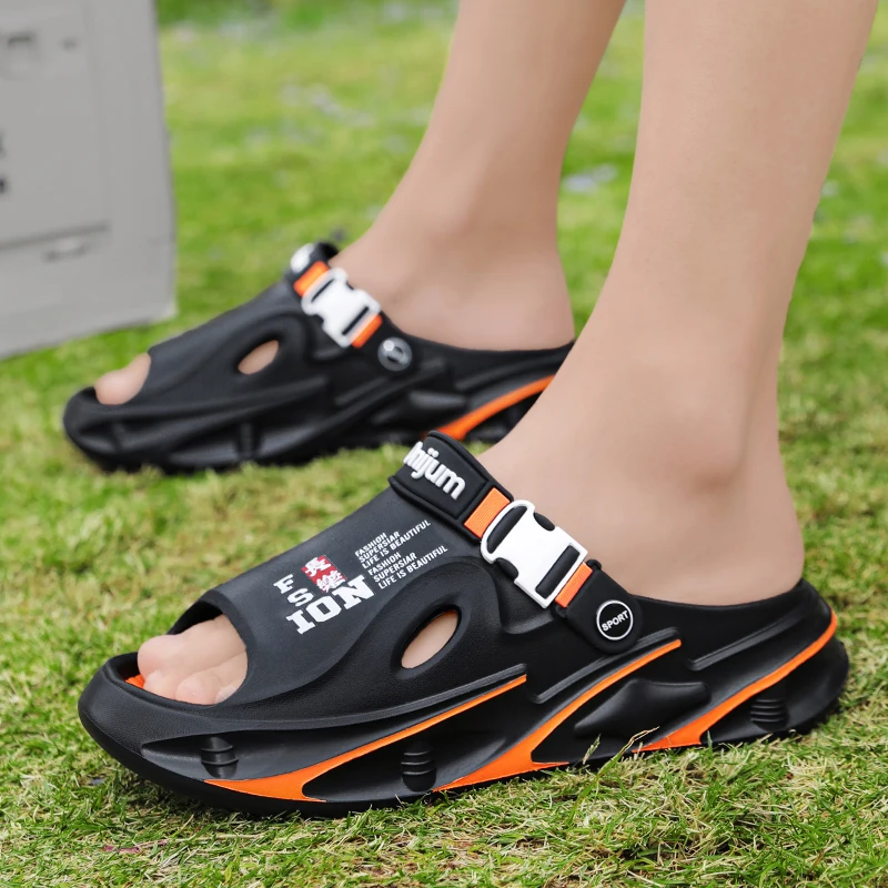 Sommer Herren Strandpantoffeln Bequeme Weiche Clogs Outdoor-Sandalen Herren Freizeitschuhe Damen Garten-Wasserschuhe Herren Strandpantoffeln – Detail 6