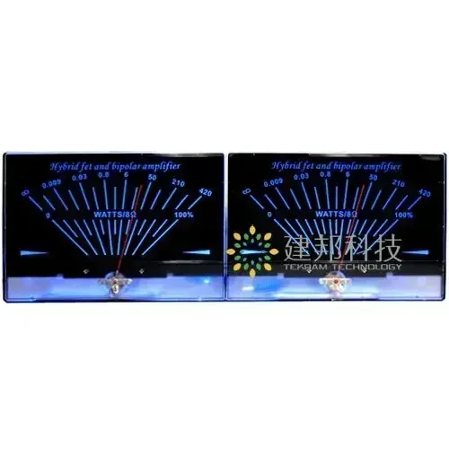 2pcs P-200 VU Meter + 1pcs Driver Board Head Single-ended Class A Amplifier Tube level DB Table Audio Power Meter w/Backlight