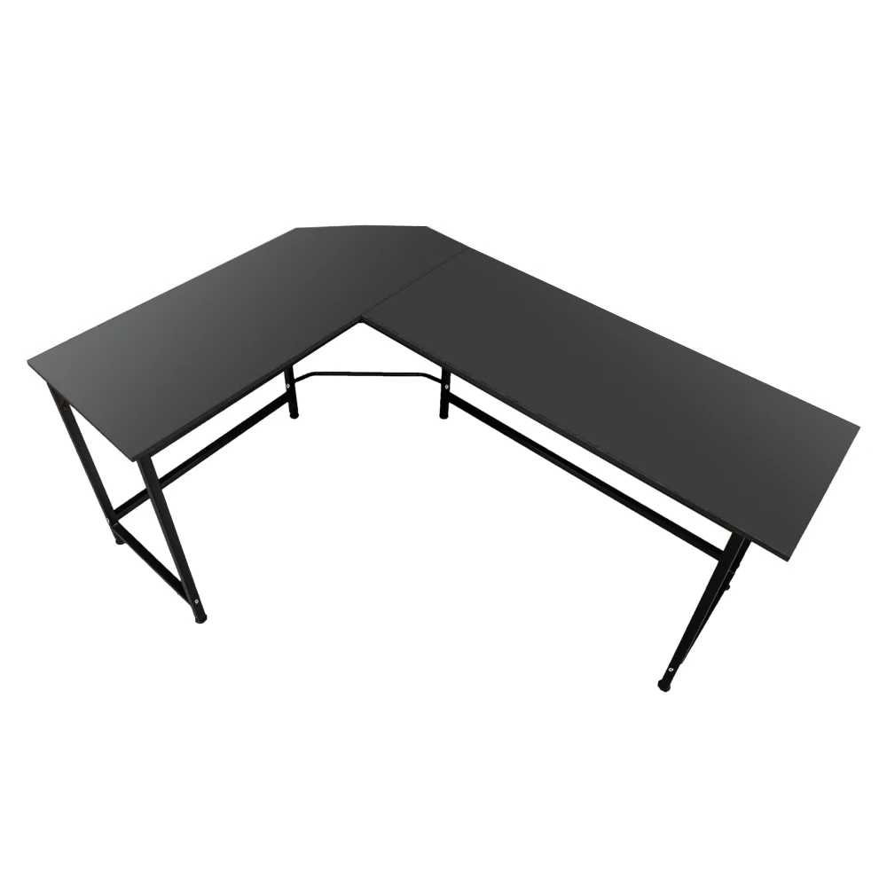 [Flash Sale]L-Shaped Desktop Computer Desk Computer Table PC Desk Black 168x120x72CM[US-W]
