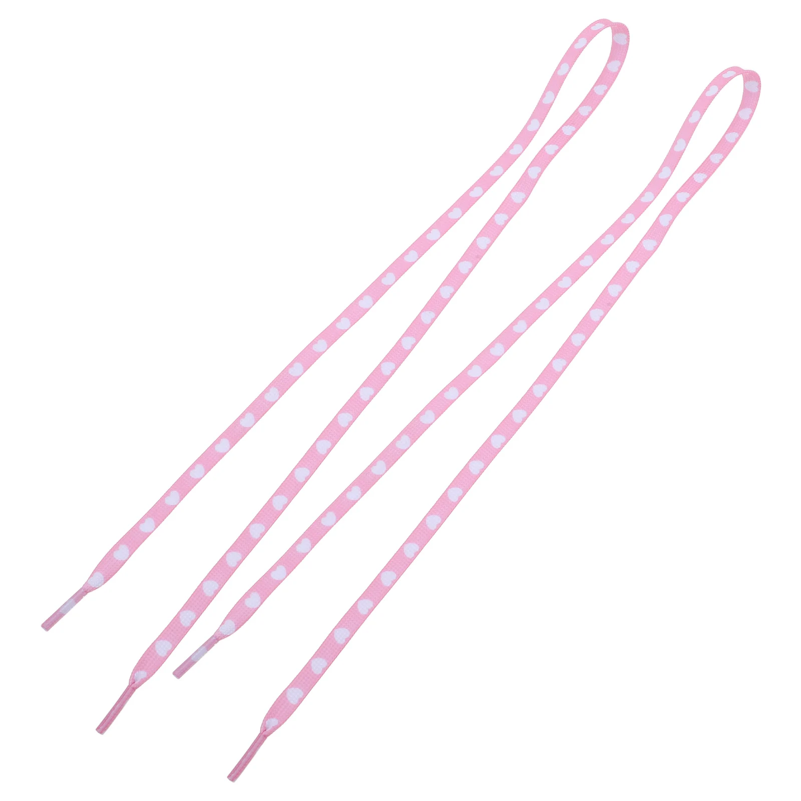 

ValentinesDay Heart Canvas Shoes 7mm Flat Shoelaces Cute Lightweight Fashionable Casual Sneakers Shoe Ties Polyester Durable
