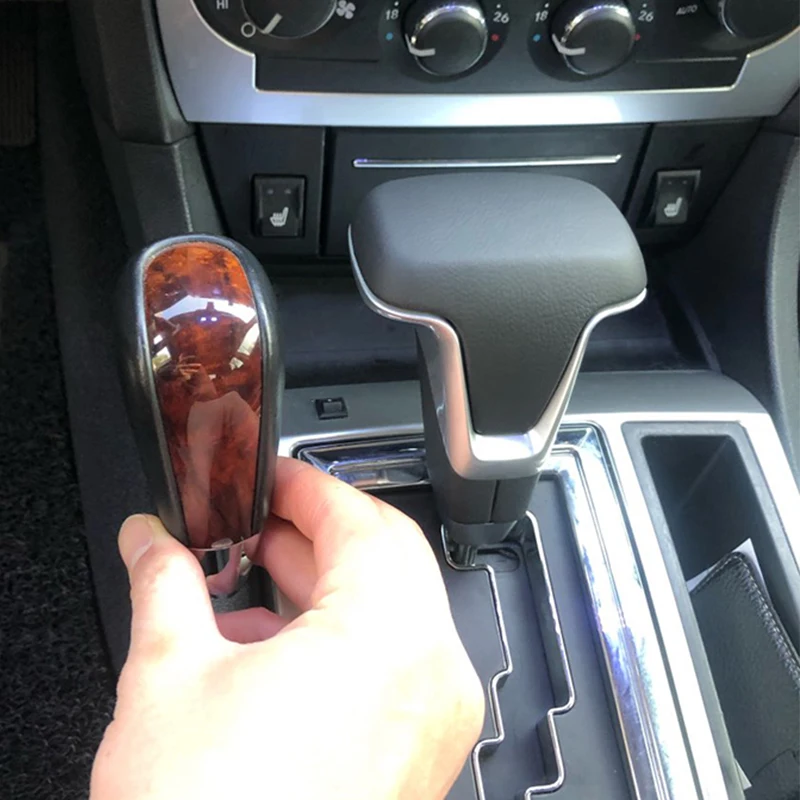 

For Chrysler 300C 2004-2011 Leather Gear Shift Knob Interior Parts Shift knob car Automatic Gearbox Handles Lever Stick Head