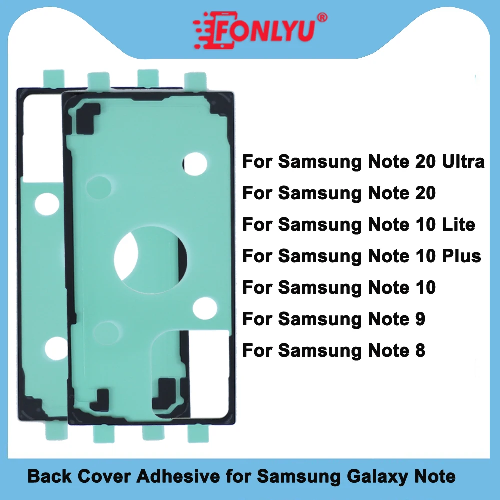 

FONLYU For Samsung Galaxy Note 20 Ultra Note 20,10,9,8 Adhesive LCD Screen Tape Back Cover Frame Rear Door Housing Sticker Glue