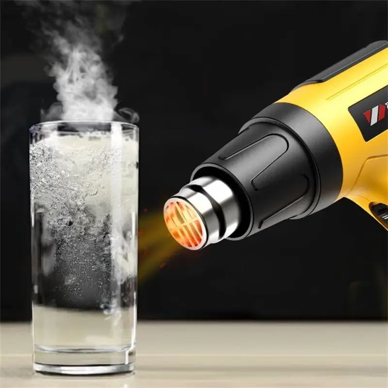 Industrial drying gun, hair dryer, hot air gun, digital display welding, plastic Weimeng baking adjustable heat shrink, free