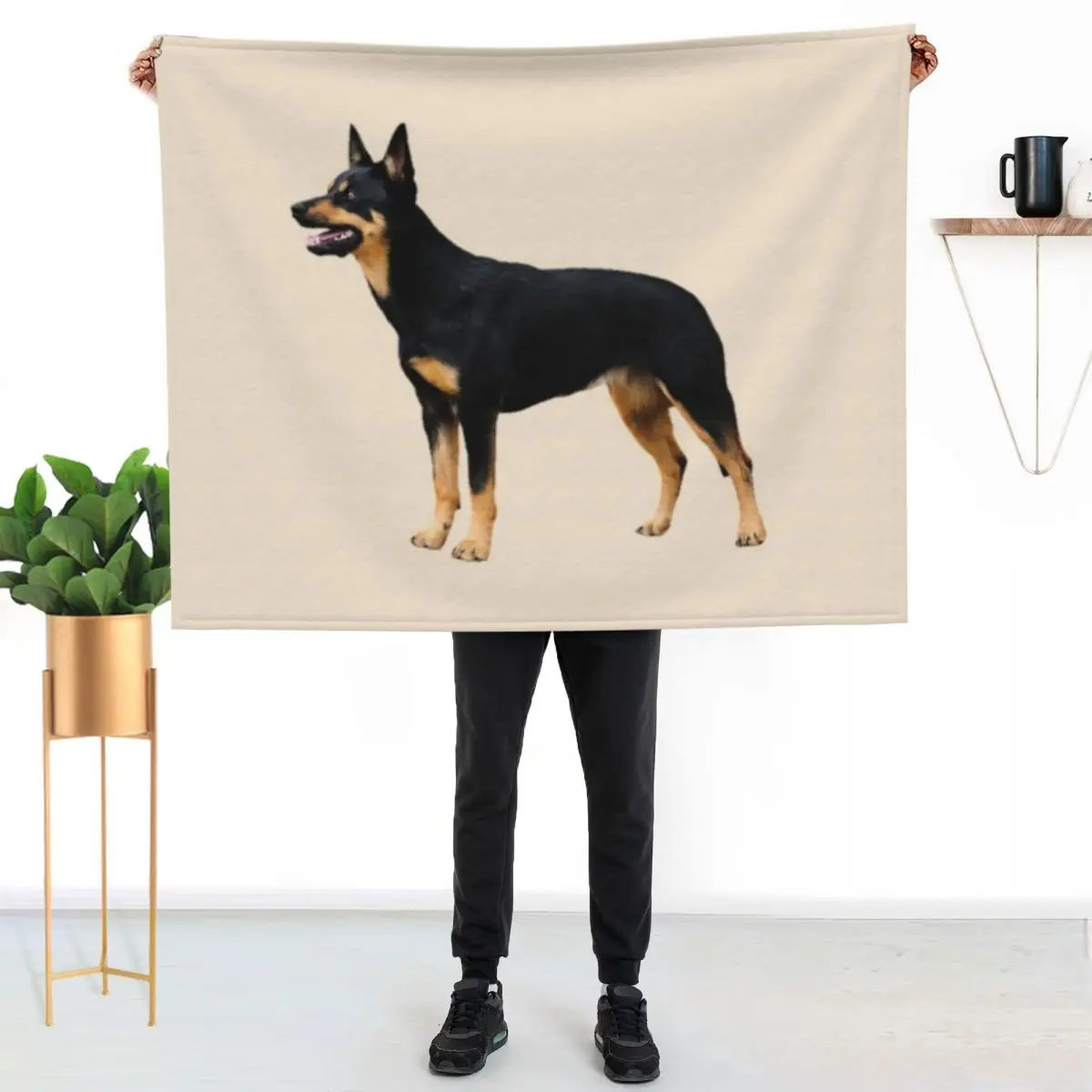 Kelpie Throw Blanket Polar Cute Plaid Decorative Sofa For Decorative Sofa Warm Giant Sofa Blankets
