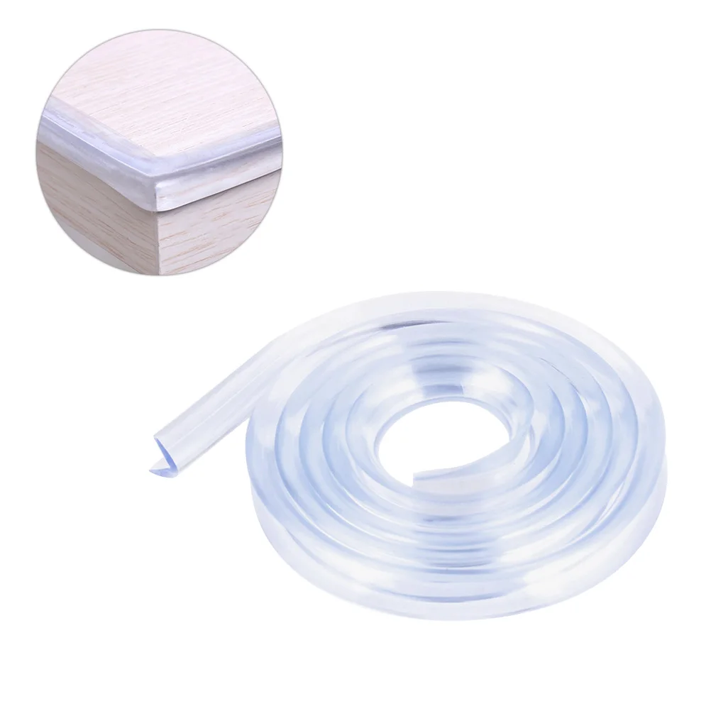 

5pcs Table Edge Protectors Soft PVC Anti-collision Strips Kids Safety Tools Baby Corner Bumper Home Furniture Protection Tea