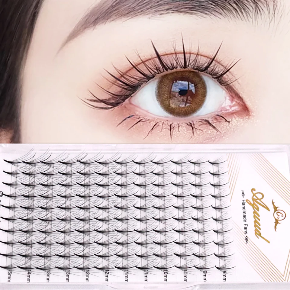 

Premade Wispy Fans Russian Volume Fan Professional Eyelash Extension Pointy Base Hybrid Fan Lashes Flat Volume Effect Wispy Lash