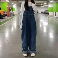 Women’s Denim Overalls Korean Style Loose Fit Jumpsuit High Waist Slimming Wide Leg Summer Thin Casual Long Pants for Girls - Image 2