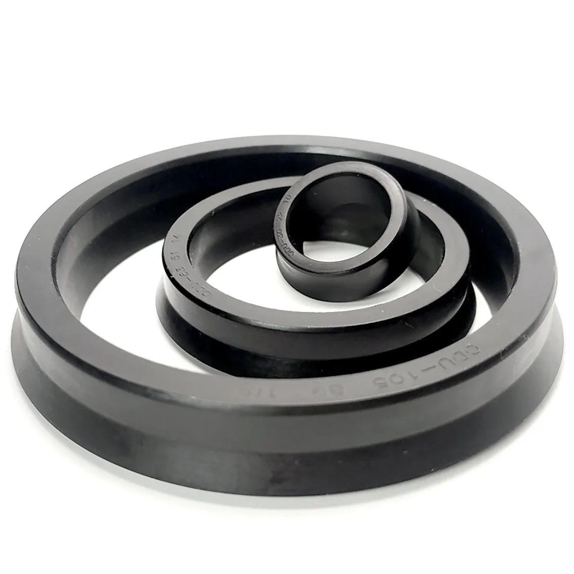 2PCS Height 10/14mm NBR Hydraulic Seal Ring ODU Piston Hole Oil Seal Hydraulic Piston Rod Grooved U Lip O Ring Gasket Oil Seal