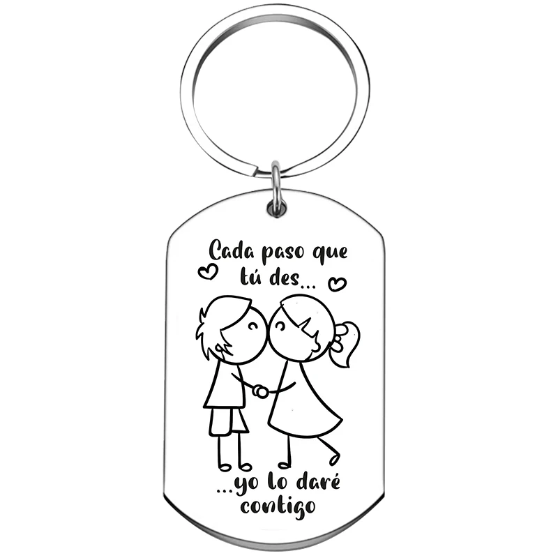 Spanish Funny I Love You Keychain - Perfect Valentine's Day Gift for Boyfriend