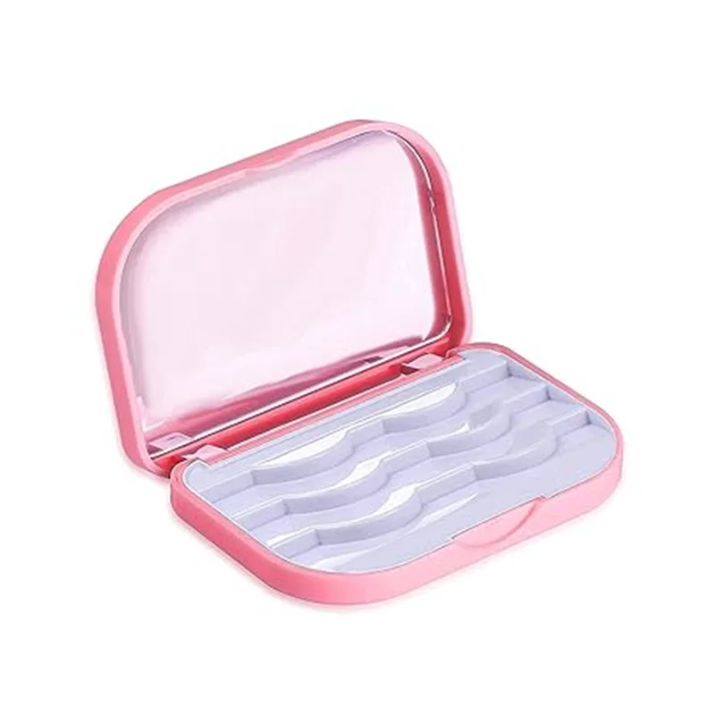 

1PC 3Pairs False Eyelashes Storage Box Women Empty Eyelashes Storage Organizer Makeup Mirror Travel Pallet Lash Holder Display