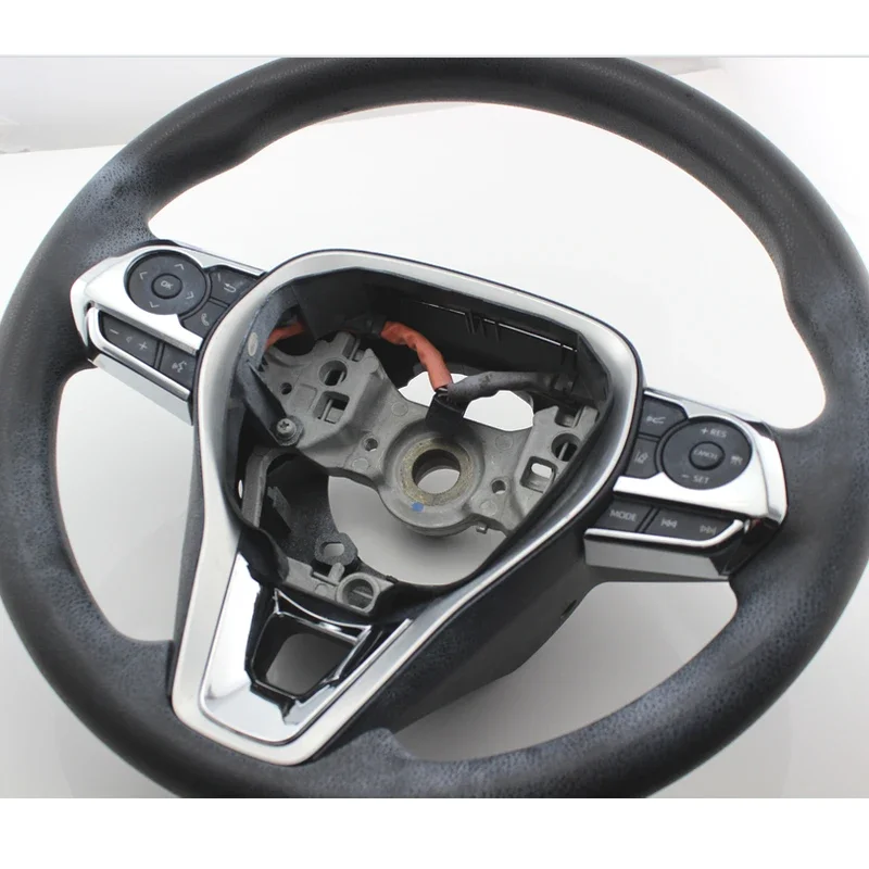 Car Steering Wheel Panel Decoration Cover Sticker For Toyota Avalon Corolla Cross RAV4 R AV4 2019-2024 Accessories