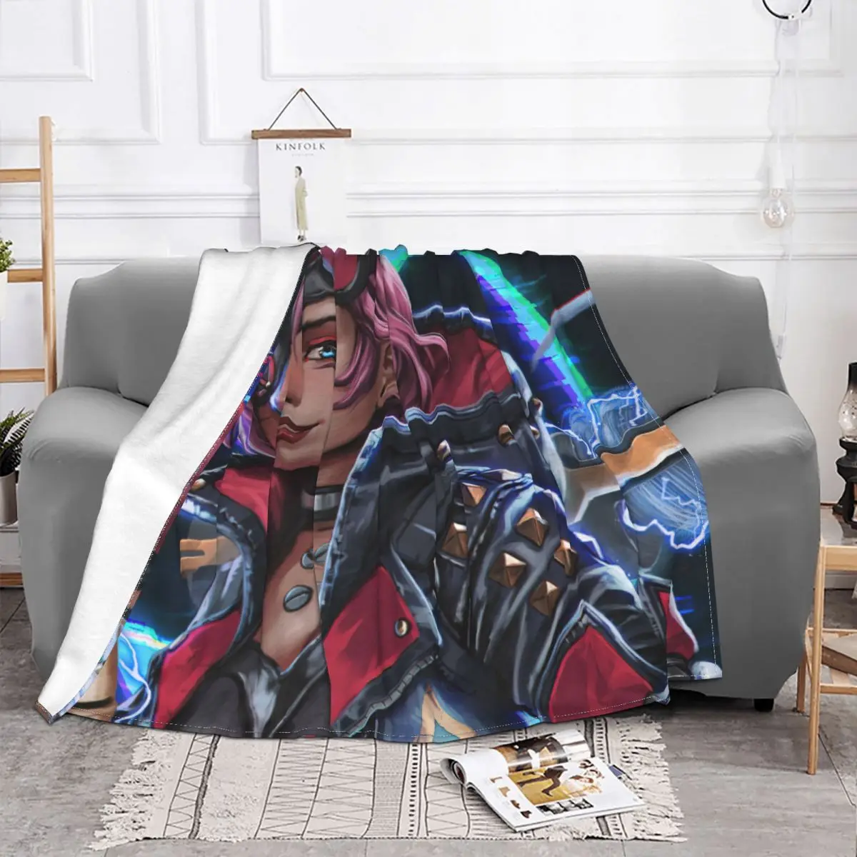 Wattson Apex Legends Crypto Shooting Game Blanket Plush All Season Cute Lightweight Throw Blankets For bed Plush Thin Quilt