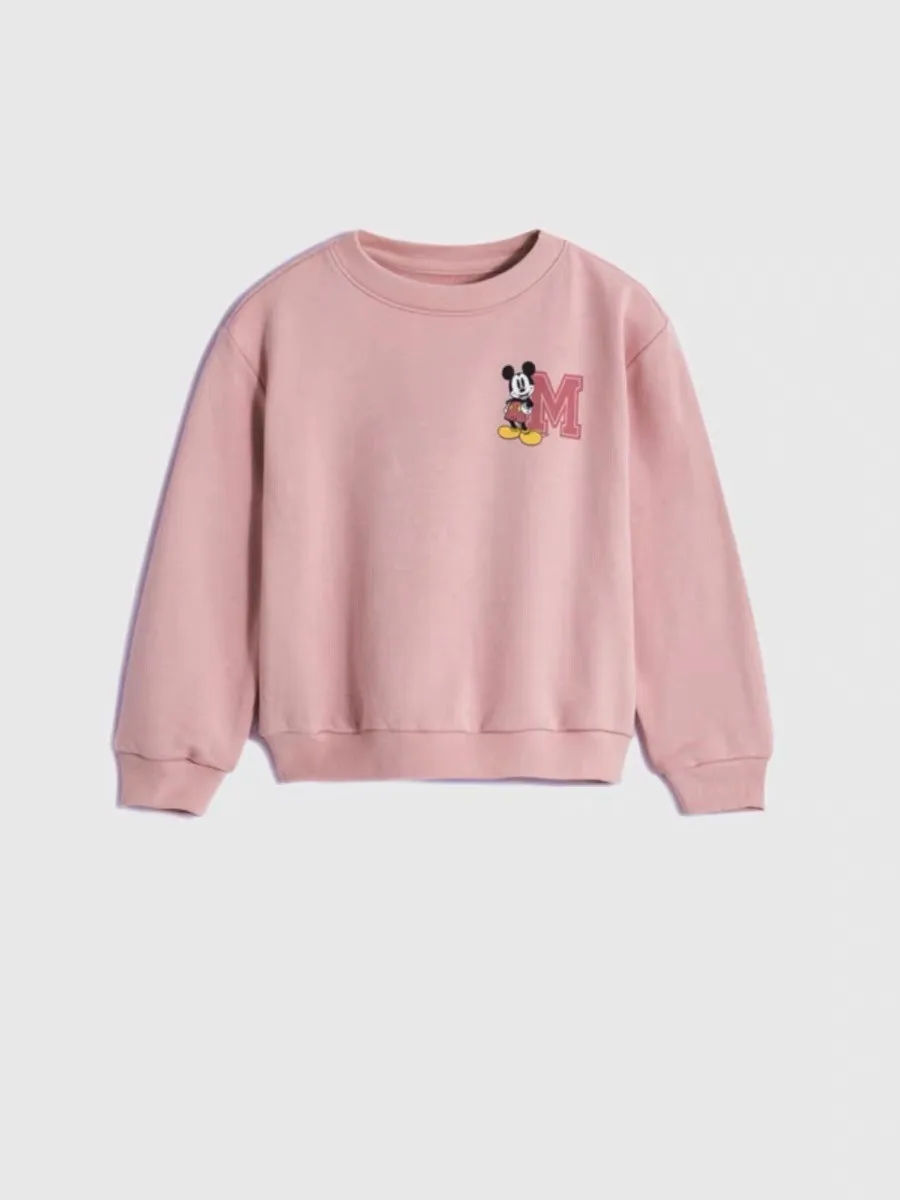 Child Spring Autumn Clothing Long Sleeve Tshirt Casual Round Neck Tops New Kids New Style Mickey Mouse Sweatshirt Outer Wear