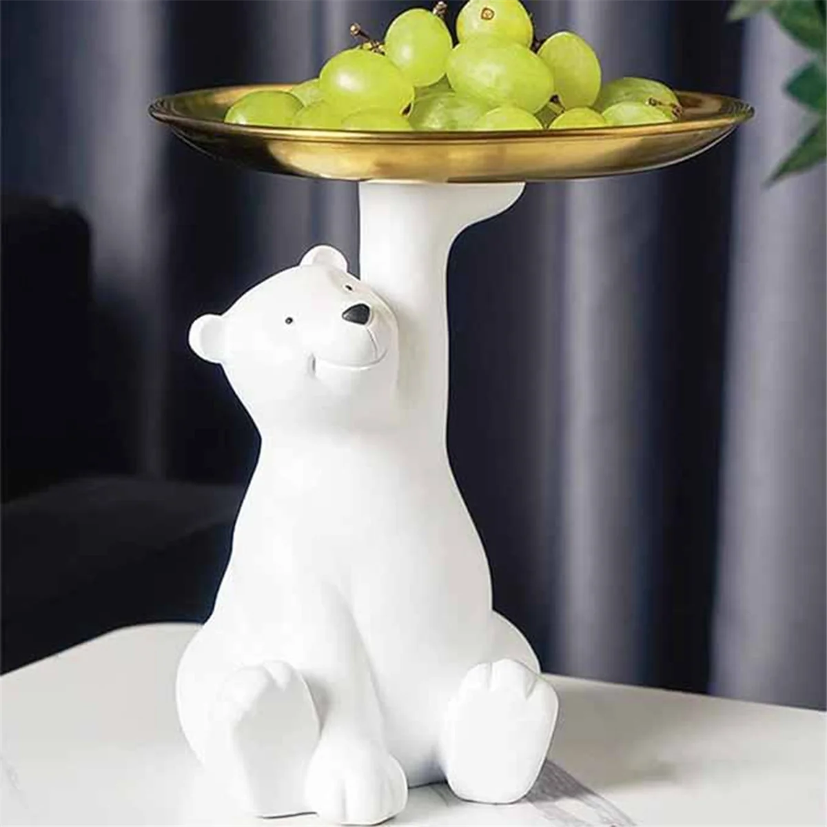 Bandeja de llaves para mesa de entrada, bandeja de joyería, bandeja de almacenamiento de cosméticos, bandeja de almacenamiento decorativa multiusos