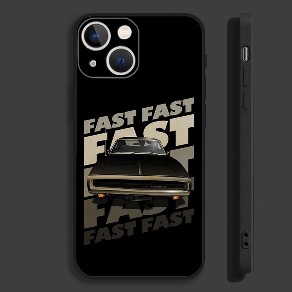 Cars of F-Fast and F-Furious Phone Case For iPhone 16,15,14,13,12,11,Pro,Max,Plus,Mini,X,XS,XR,8,7,6,S,SE Soft Black Case - Image 4