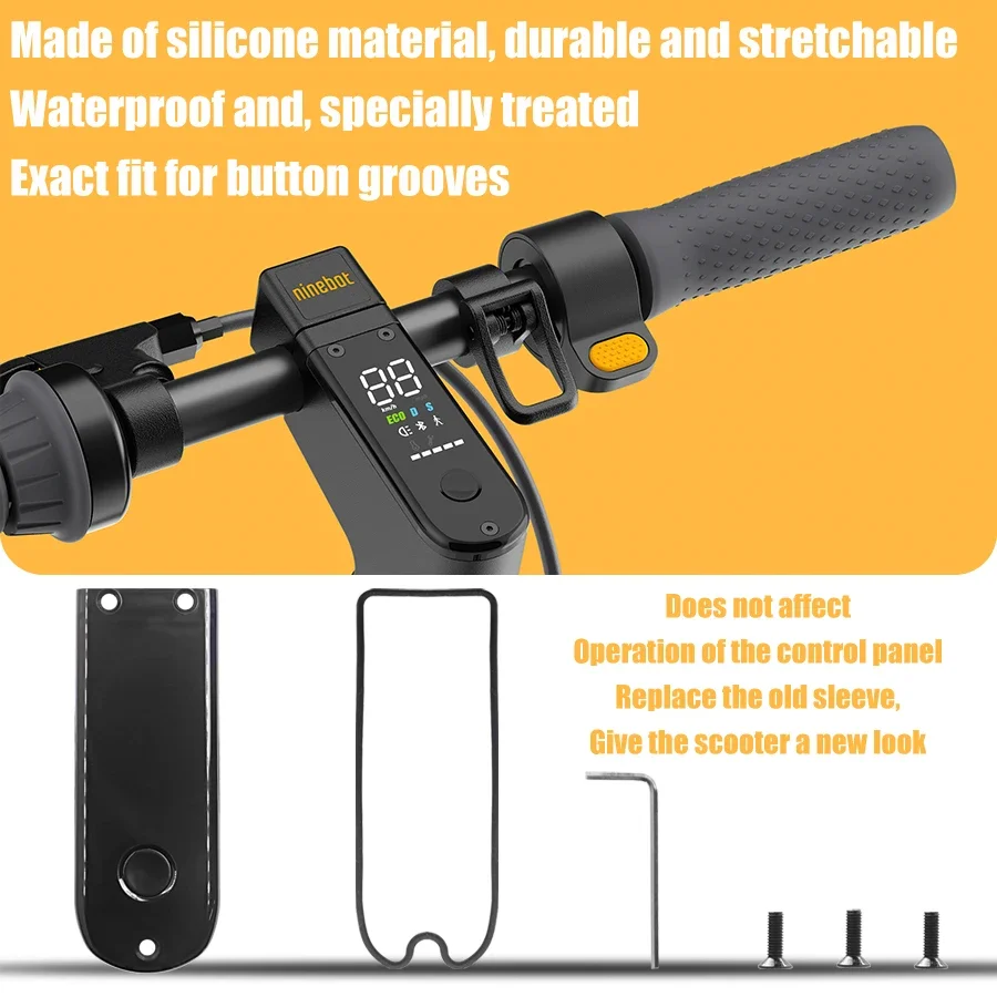 غطاء لوحة الدائرة الكهربائية لـ Ninebot MAX G30 لوحة القيادة للسكوتر الكهربائي مقاومة للماء شاشة عرض لوحة القيادة حماية من السيليكون