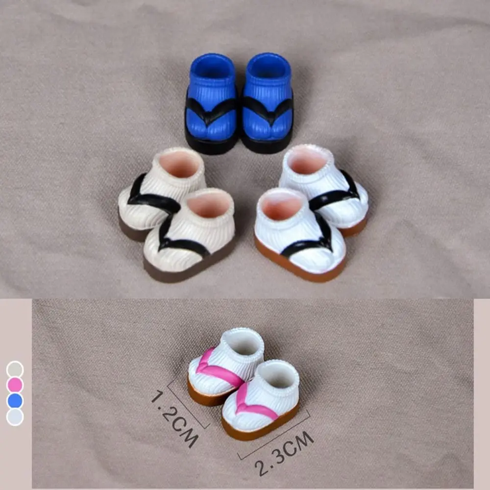 2.3*1,2 cm lässige Puppe süße Flip Flops für 1/11 ob11 Puppen Schuhe Puppen schuhe Stiefel für obitsu11gscbody9ob11 Puppen Zubehör