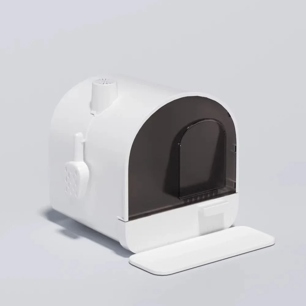#Stainless cat Litter Box Open-ended Accessories Toilet Litter Box Sandbox Training Defecation Areneros Para Gatos Home Items