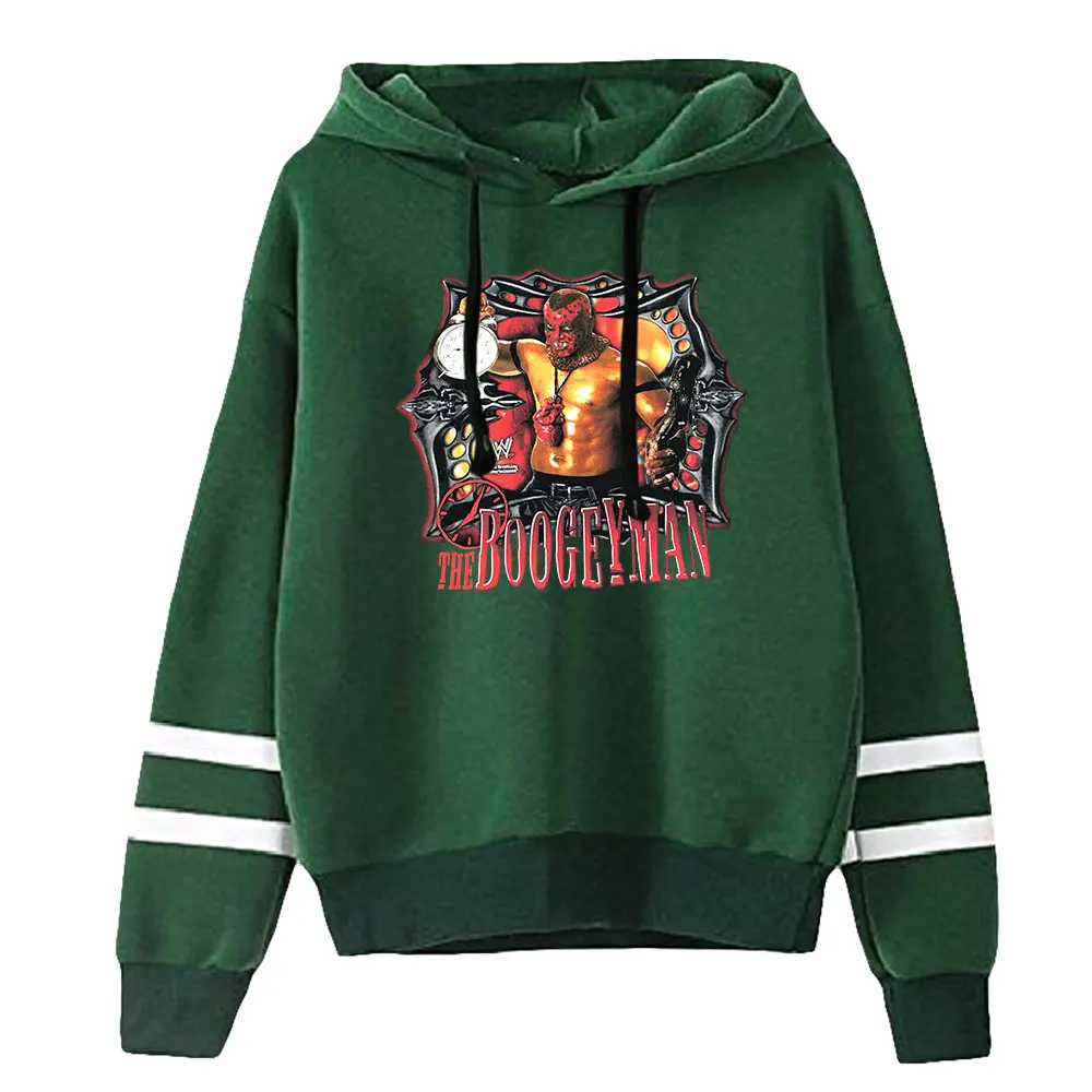 The Boogeyman Unisex Pocketless Parallel Bars Sleeve Sweatshirts Men Women's Hoodie Harajuku Streetwear Fashion Clothes