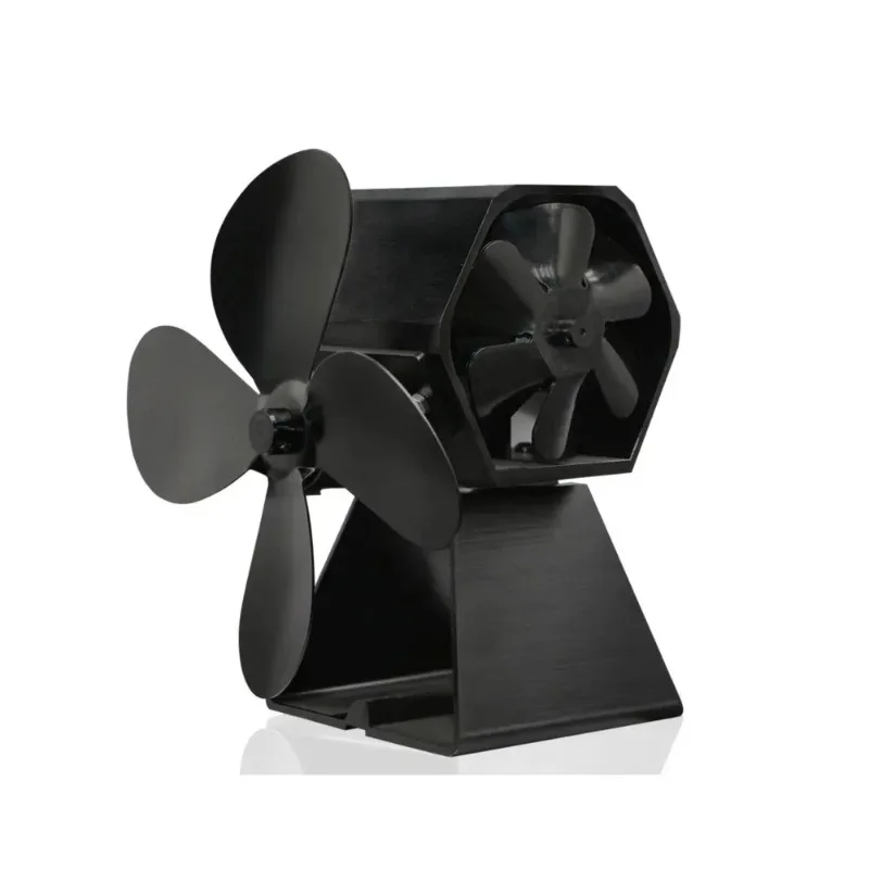 

Double Ended Cast Iron Fireplace Heating Stove Fireplace Thermal Power Dual Fan Blade Fan Wood Fireplace Fan