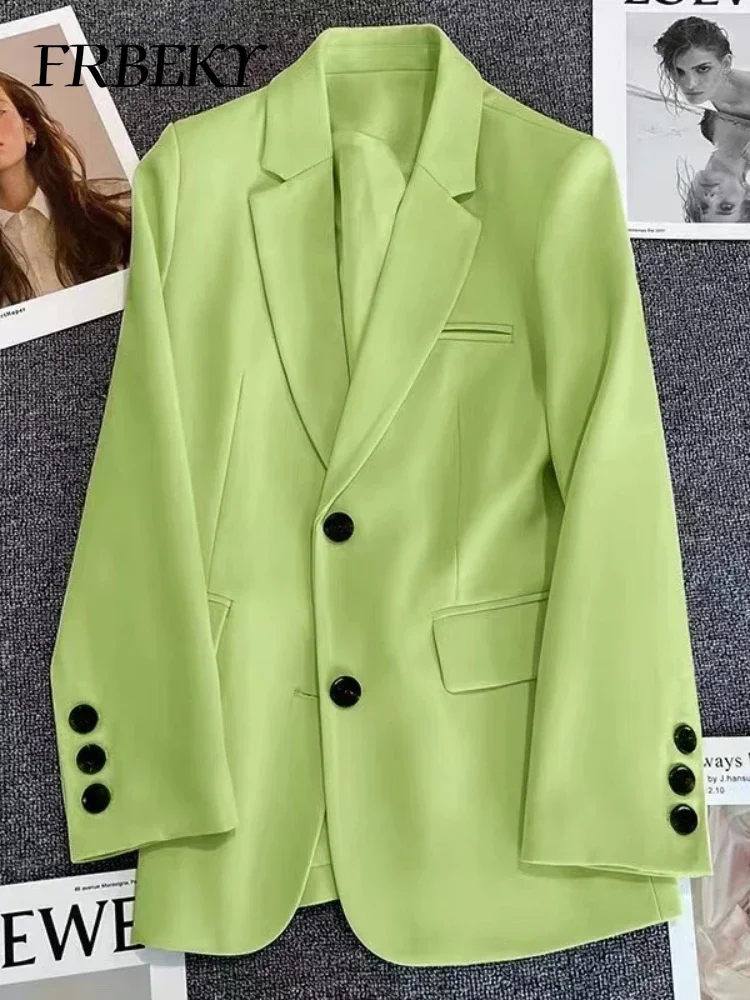 Elegant Women's Jackets Autumn Winter New Solid Color Blazer Fashion Leisure Temperament Ladies Jacket Blazer Woman Streetwear