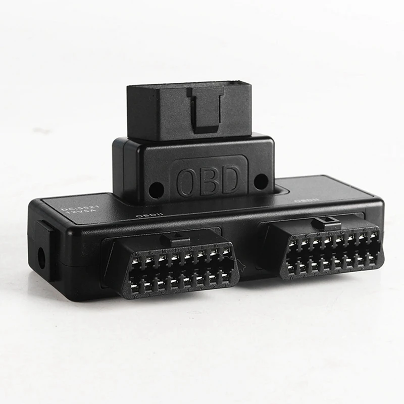 OBD2 One Divided Into Two Adaptor Wire 16 Pin 16 Core OBD Expansion Cable Connector Adapter Cable Universal Dc5521