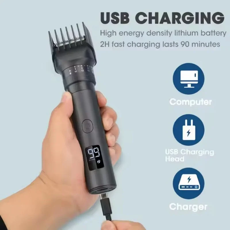 New Xiaomi IPX6 Waterproof Body Beard Hair Trimmer for Men 5 IN 1 Rechargeable Cordless Electric Razor Hair Clipper Shaver image 6