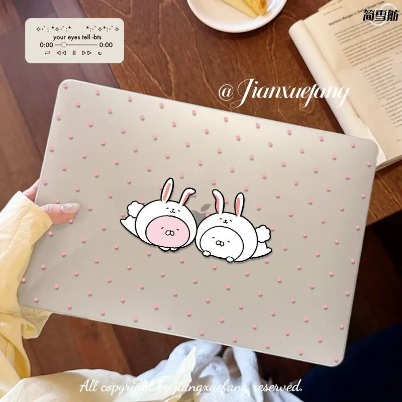 Wave Point Rabbit Case for Macbook Air 13.6 M5 M1 Pro 14 M4 Air 15.3 13 M3 15 M2 Mac Cover A3113A2681 A2442 A2941 Anti-Scratc
