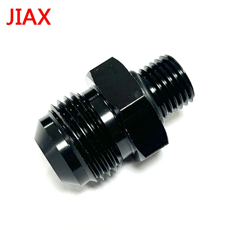 AN10 10 an to M16x1.5 Metric Male Fitting Straight Adapter Aluminum Black