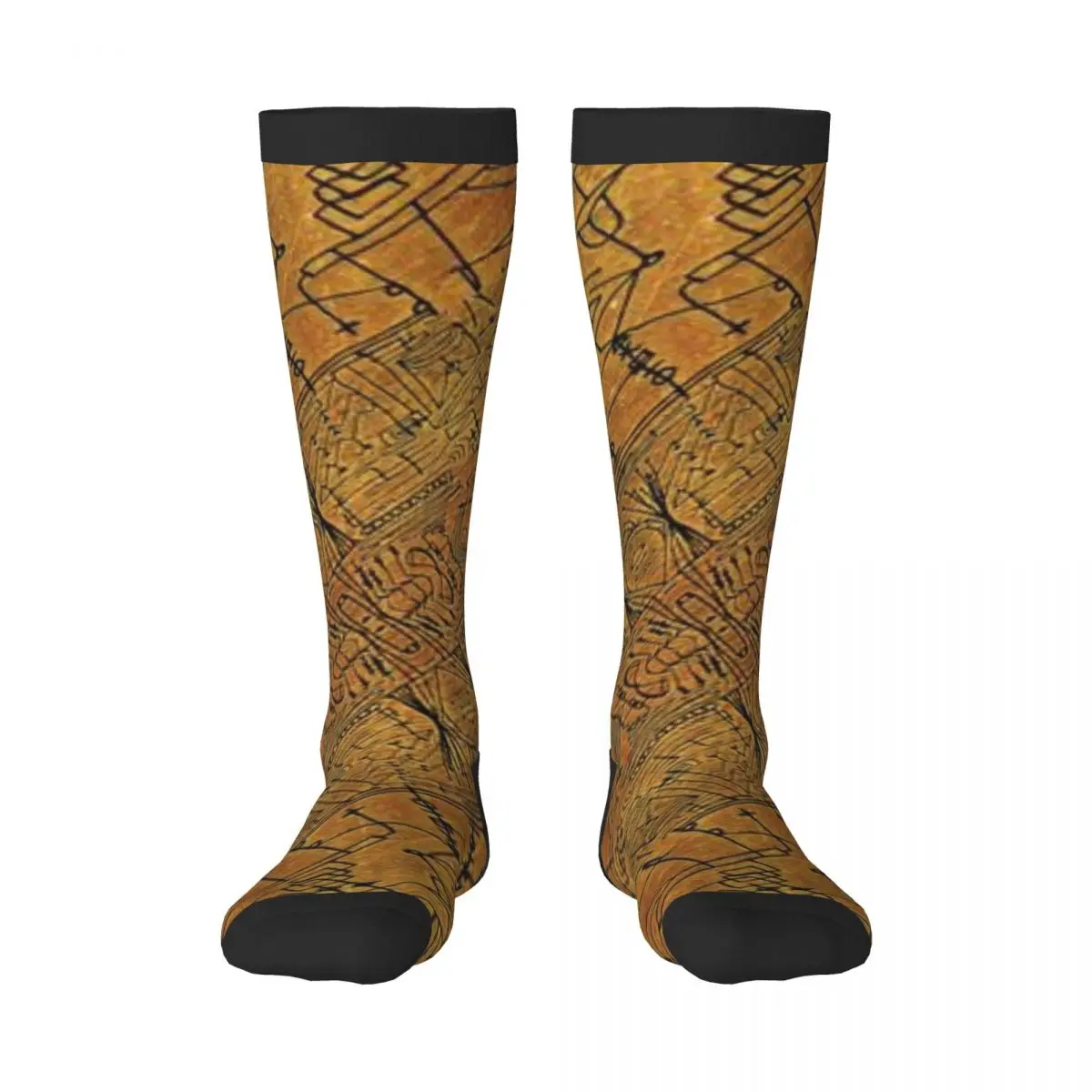 

Knee Long Stocking Geometric Ethnic Pattern Adult Socks Stockings