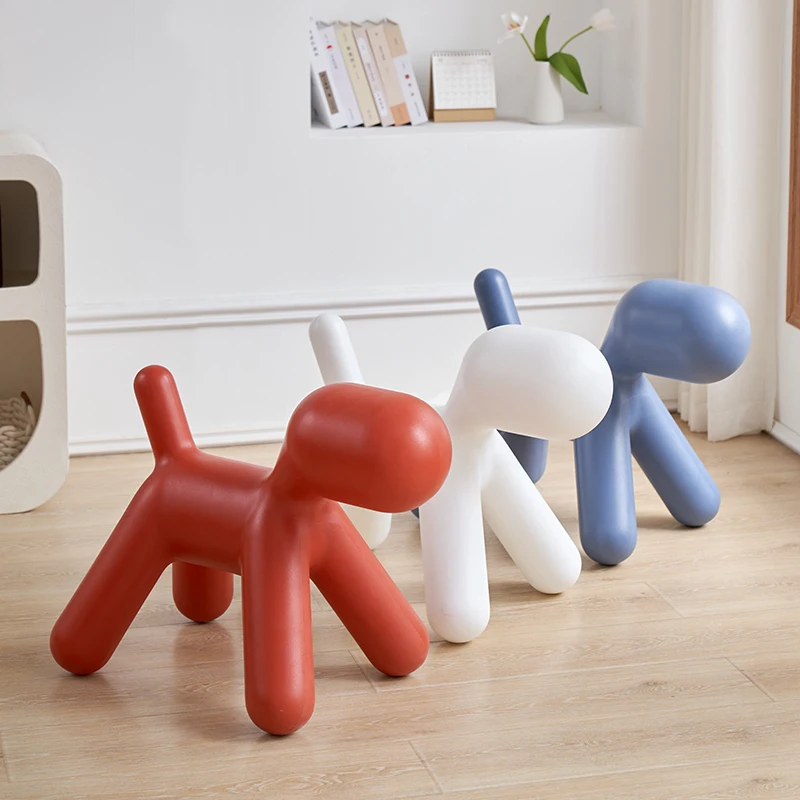Cartoon Stools Plastic Footstool Removable Shoe Changing Stool Portable Interior Small Furniture for Home，Chairs Toy