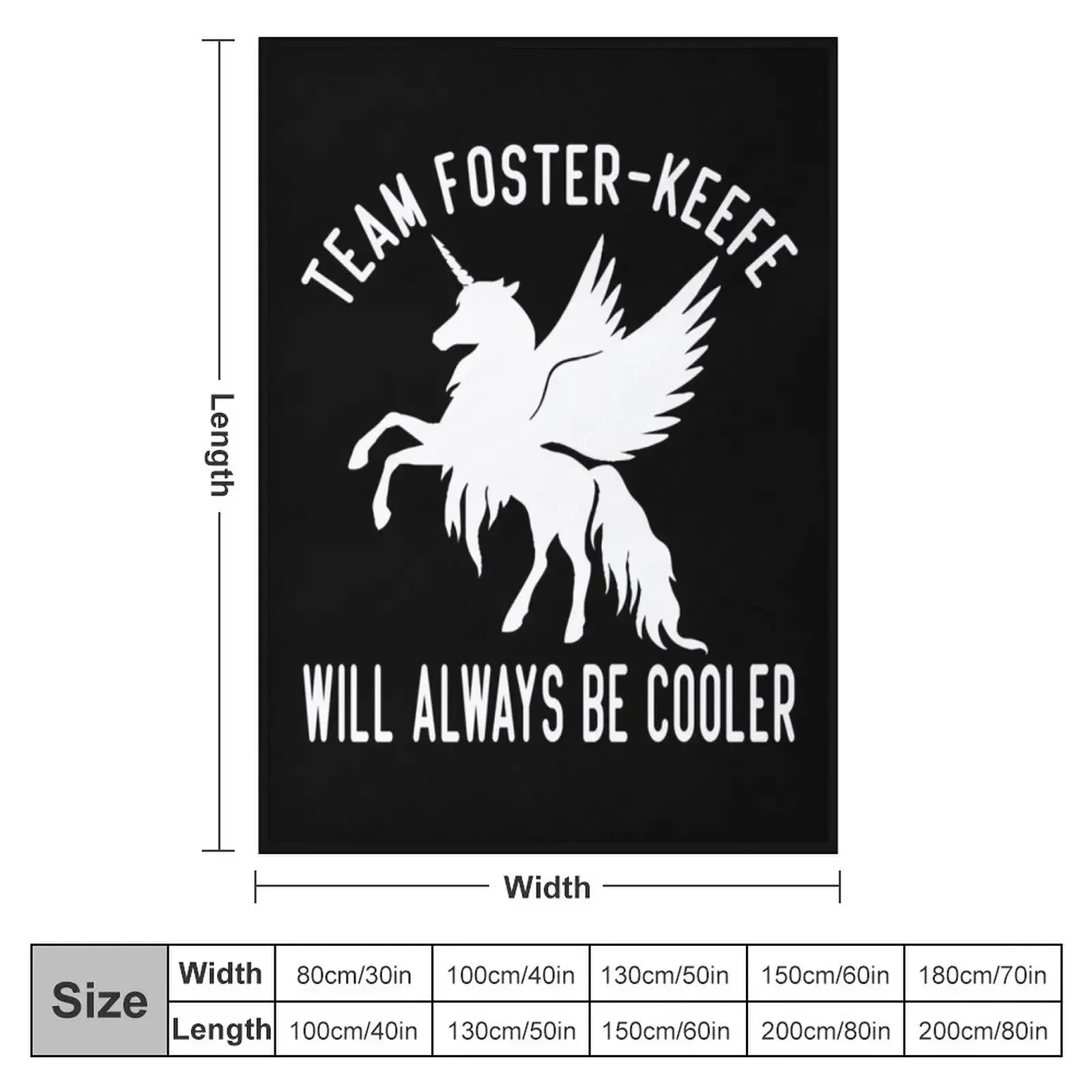 Team Foster Keefe Will Always Be Cooler Throw Blanket Thins Decorative Beds Luxury Summer Beddings anime Softest Blankets