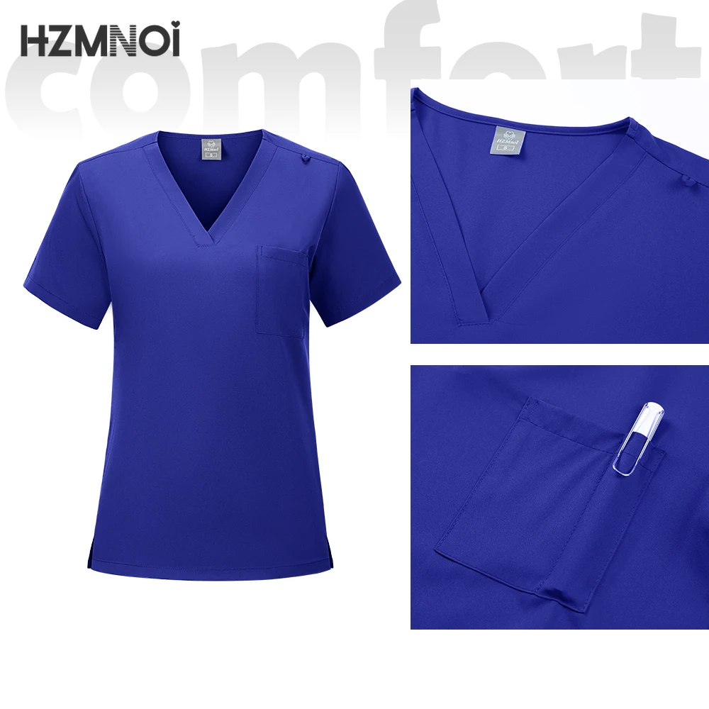 Women Scrubs Suits Surgical Tops Pants Multicolor Workwear Casual Jogger Clothes Hospital Doctor Nurse Uniform Medical Scrub Set