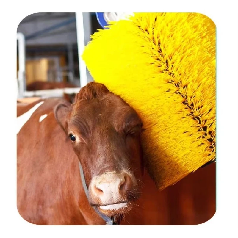2026 sell Agricultural equipment Automatic scraping cow spray brush with motor for cow massage