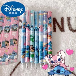 Losowo 1szt Anime Disney Stitch Pen Kawaii Lilo & Stitch Model Gel Press Black Pen Cartoon Student Stationer Prezenty dla dzieci