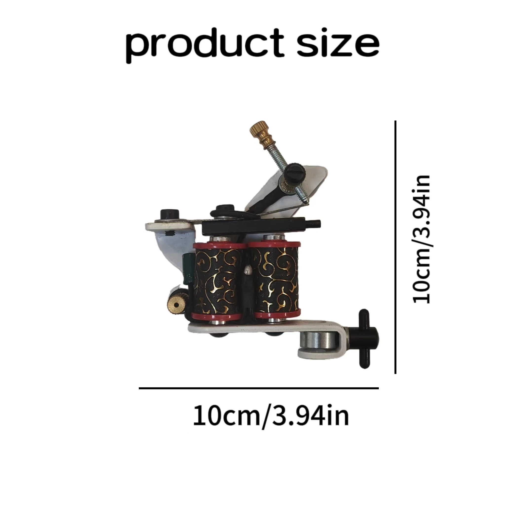 1pc Silver Coil Tattoo Machine, Alloy Machine For Permanent Tattoo And Coloring, Tattoo Supplies For Artists And Beginners