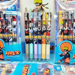 Naruto anime cartoon press gel pen 0.5mm student press black bullet quick-drying signature pen learning stationery supplies