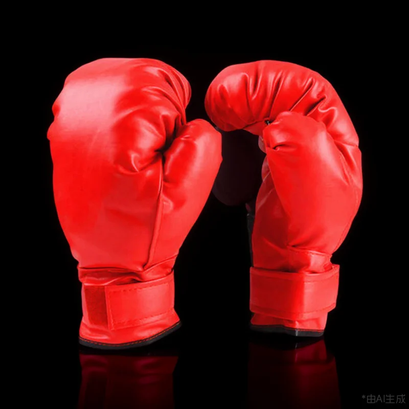 

1 Pair Portable Boxing Wear-Resistant Kickboxing Sparring Gloves For Training Thai Gloves Lightweight Durable Pu Surface Wide