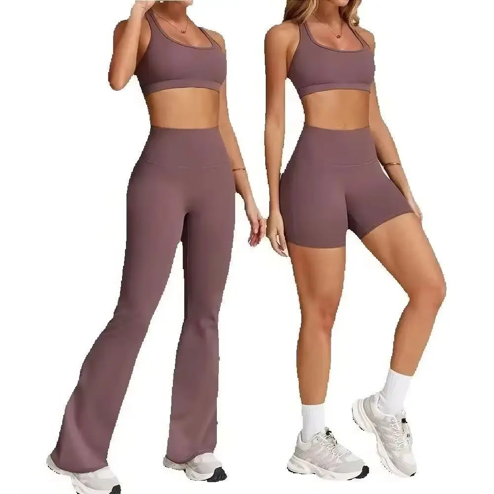 

Комплект для йоги, комплект из 2 предметов для спортзала, женская одежда для йоги, быстросохнущая спортивная одежда, леггинсы для бега, спортивный укороченный топ для тренировок, женский спортивный комплект