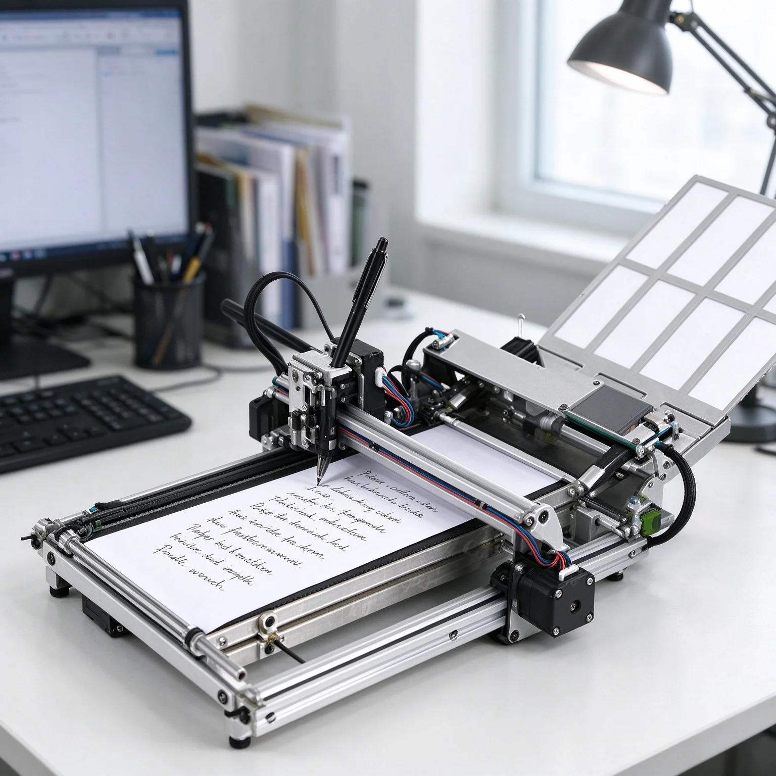 LY A4 Size Professional Assembled Auto Paper Feeding Drawbot Pen Writing Drawing Robot Machine