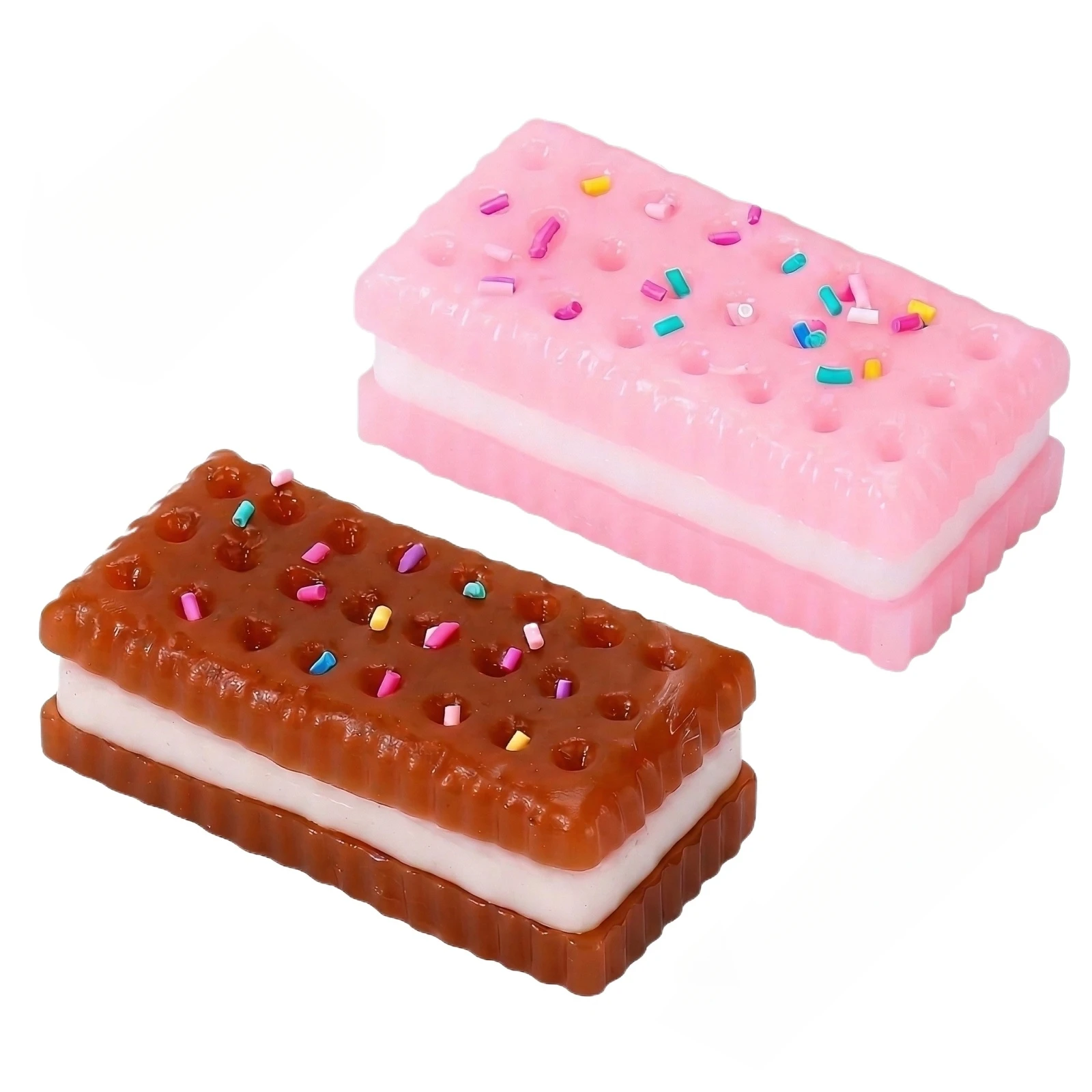 Brinquedos Fidget Squishy Cookie Sticky Taba para Adultos, Brinquedos de Apertar Ultra Macios, Brinquedo de Silicone Divertido para Descompressão, Presentes para Festas 2026