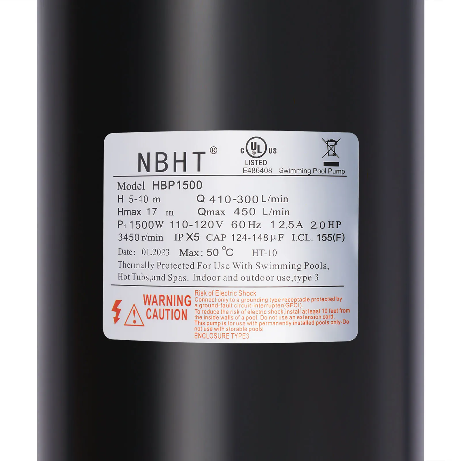 2HP 110V สระว่ายน้ําปั๊ม 118.8GPM กรองสวน lnground และเหนือพื้นดินสระว่ายน้ําปั๊มน้ํา, ระบบน้ําปั๊มกรอง