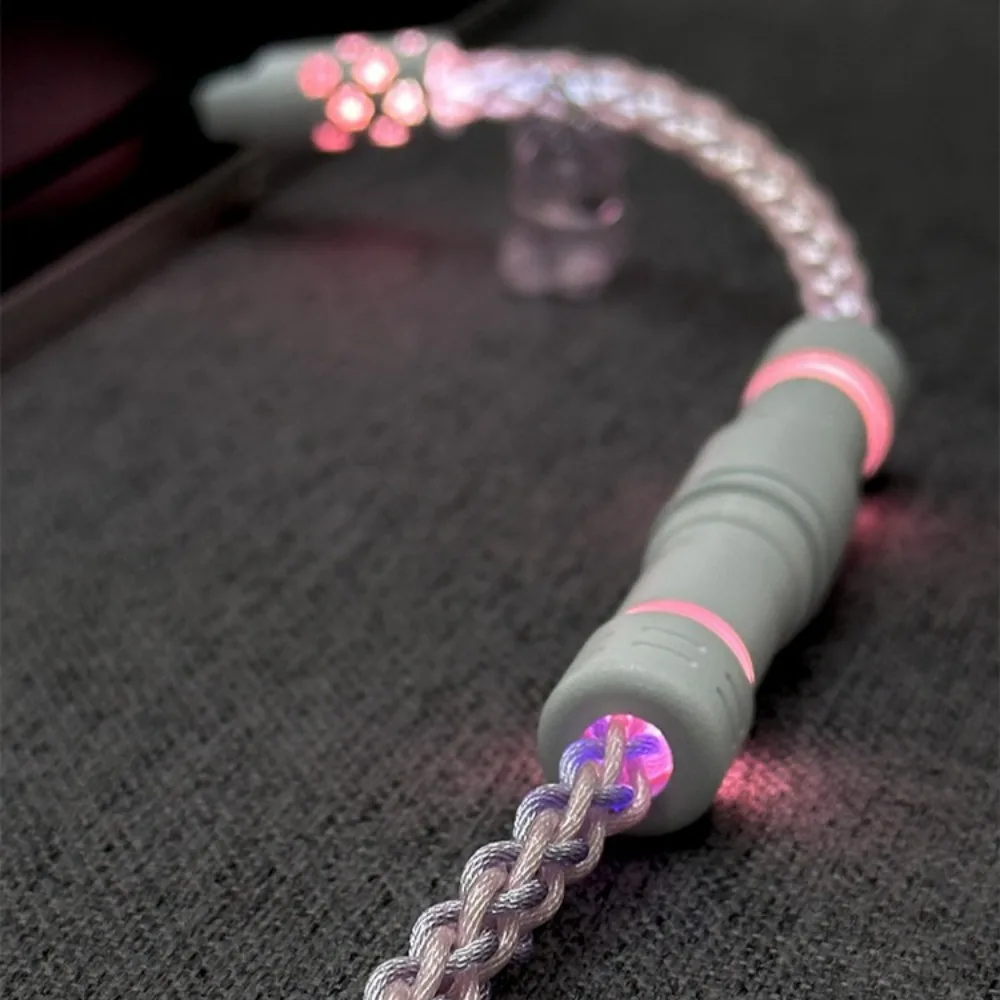 UNKNOWN ERROR D37 8K Aviation Plug Cable Silver Plated Single Crystal Copper Magnetic Keyboard Support 8K Gaming Accessories