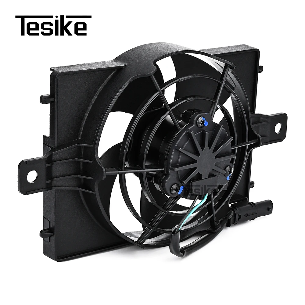 Motorcycle Black Radiator Fan Engine Cooler Plastic CoolFlow Fan Assembly Water Tank Cooling Fan For BMW R1200 RT R1200RT