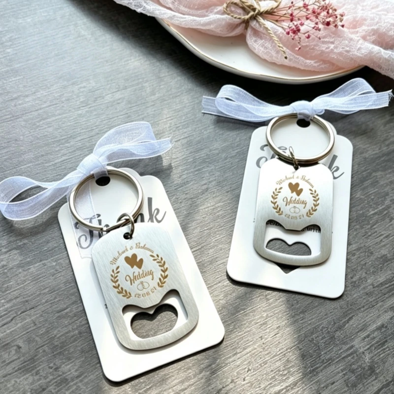 Personalisierter Flaschenöffner, individueller Kalender, Name, Datum, Bierflasche, öffnender Schlüsselanhänger/Schlüsselanhänger, Party, Hochzeit, Gastgeschenk, Geschenke, Souvenirs – Detail 13