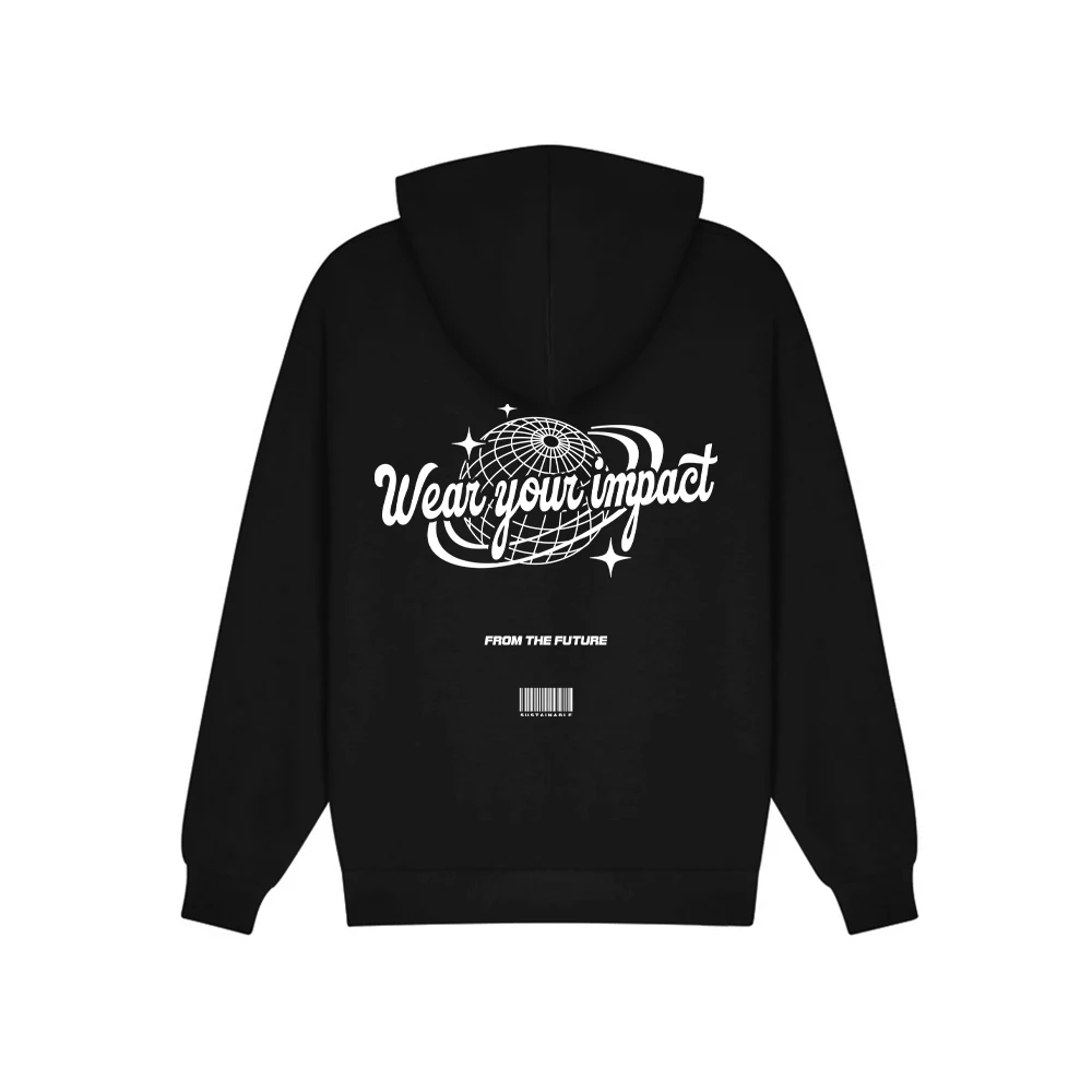 

Brand Men's and Women's 100% Cotton Autumn Long Sleeves Hooded Sweatshirts Clothes WEAR YOUR IMPACT [ SUSTAINABLE ]